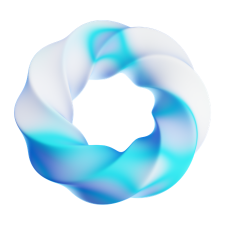 Gedrehter Ring  3D Icon