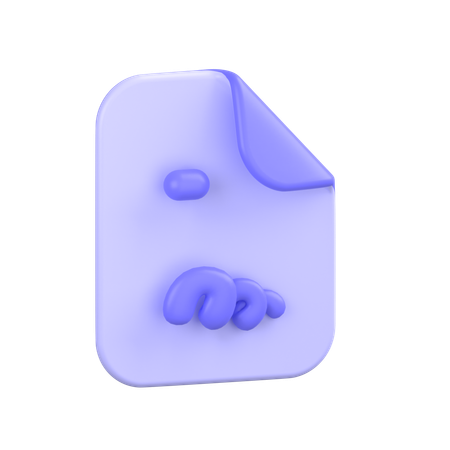 Vereinbarungsdatei  3D Icon