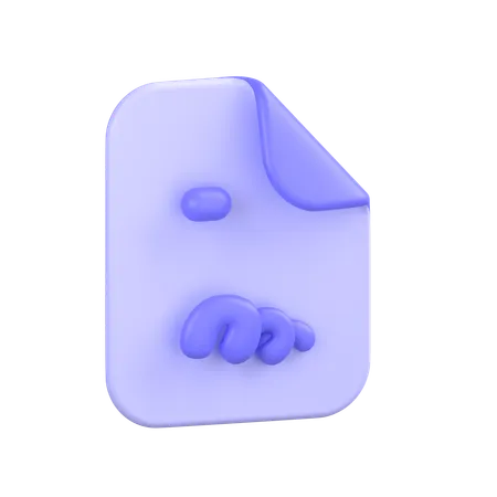 Vereinbarungsdatei  3D Icon