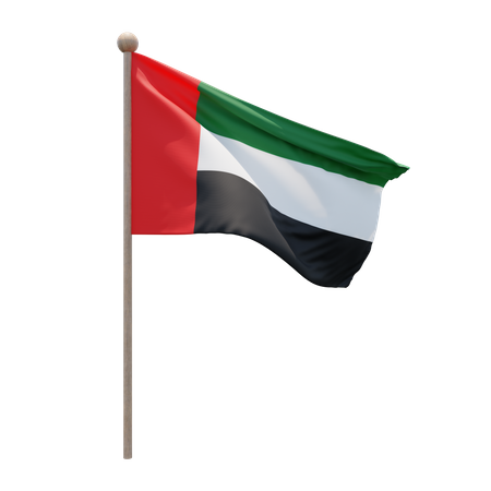 Fahnenmast der Vereinigten Arabischen Emirate  3D Icon