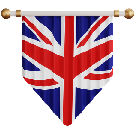 Flagge des Vereinigten Königreichs  3D Icon