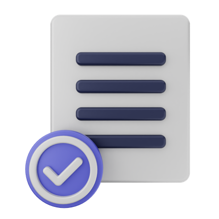Verificação de arquivo  3D Icon