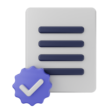 Verificação de arquivo  3D Icon