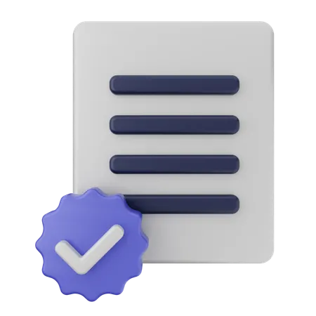 Verificação de arquivo  3D Icon