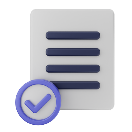 Verificação de arquivo  3D Icon