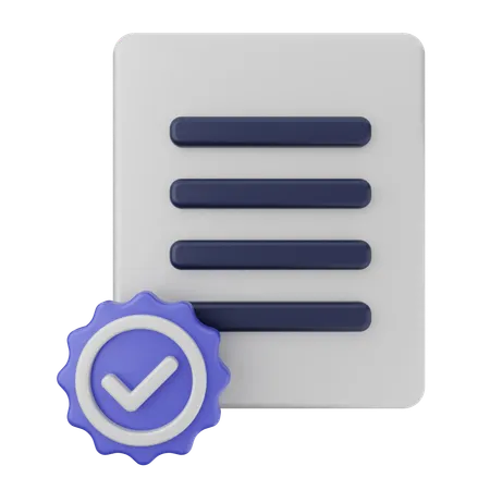 Verificação de arquivo  3D Icon