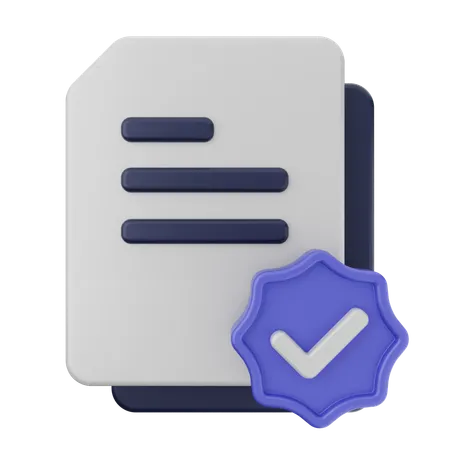 Verificação de arquivo  3D Icon