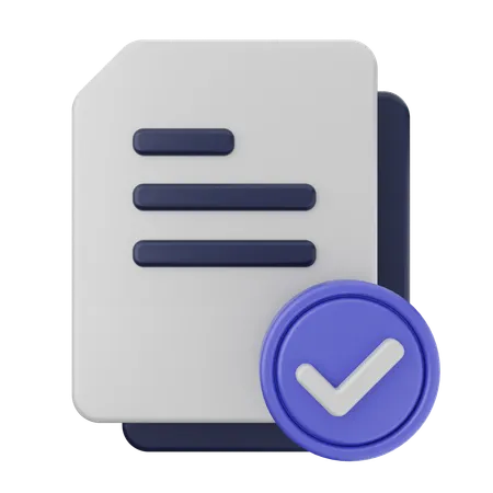 Verificação de arquivo  3D Icon