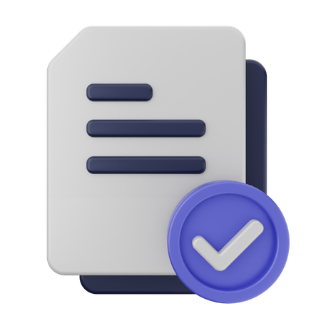 Verificação de arquivo  3D Icon
