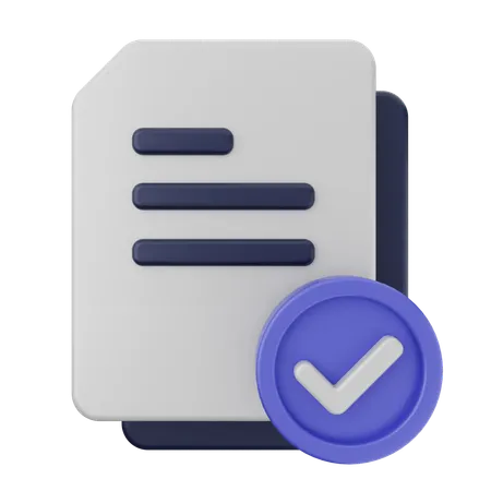 Verificação de arquivo  3D Icon