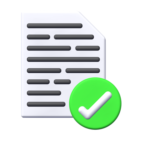 Verificação de arquivo  3D Icon