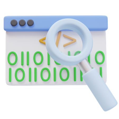 Verificação de código  3D Icon