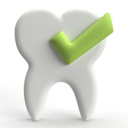 Verificação de dentes  3D Icon