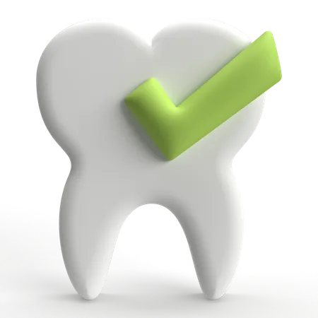 Verificação de dentes  3D Icon