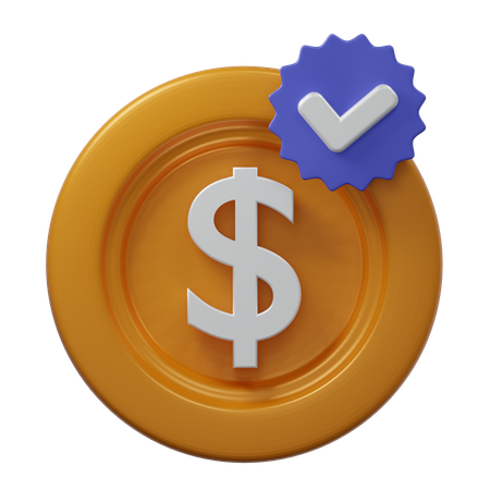 Verificação de dinheiro  3D Icon