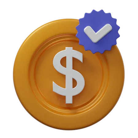Verificação de dinheiro  3D Icon
