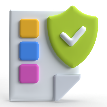 Verificação de documentos  3D Icon