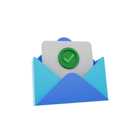 Verificação de e-mail  3D Icon