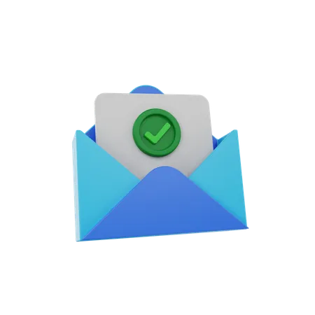 Verificação de e-mail  3D Icon