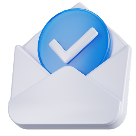 Verificação de e-mail  3D Icon
