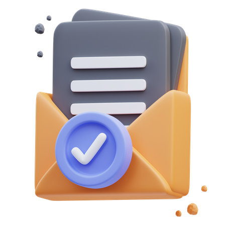 Verificação de e-mail  3D Icon
