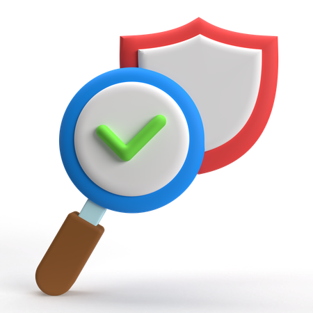 Verificação de segurança  3D Icon