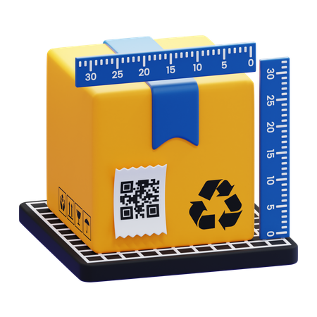 Verificação do tamanho do produto  3D Icon