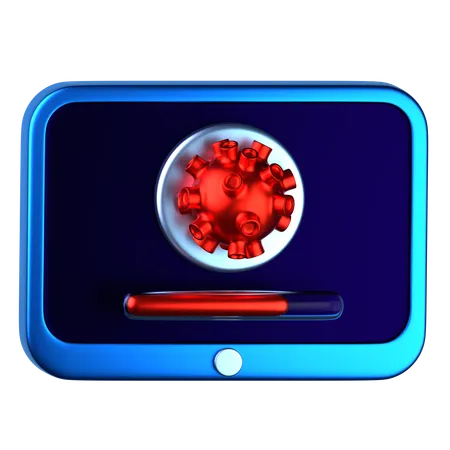 Verificação de vírus  3D Icon