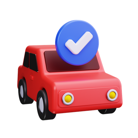 Verificação do carro  3D Icon