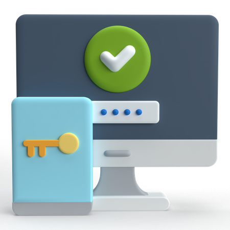 Verificação em duas etapas  3D Icon