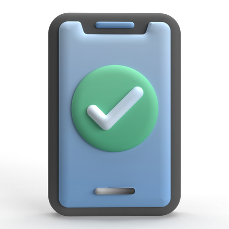 Verificação móvel  3D Icon