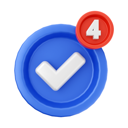 Verificar notificação  3D Icon