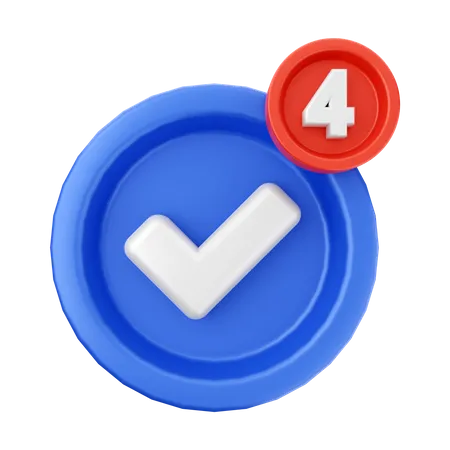 Verificar notificação  3D Icon