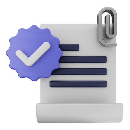 Verificación de archivos adjuntos  3D Icon