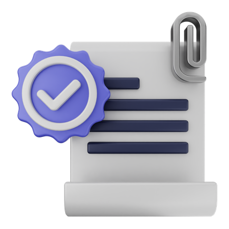 Verificación de archivos adjuntos  3D Icon