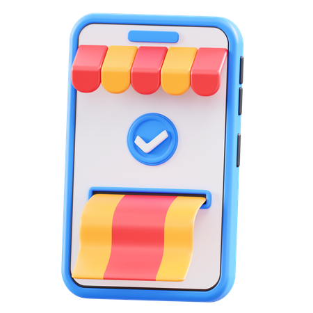 Verificación de compras  3D Icon