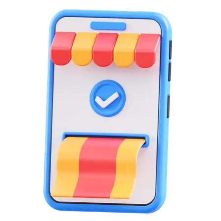 Verificación de compras  3D Icon