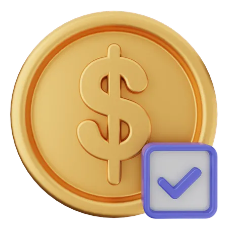 Verificación de dinero  3D Icon