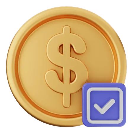 Verificación de dinero  3D Icon