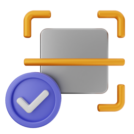 Verificación de escaneo  3D Icon