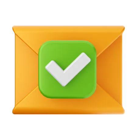 Correo electrónico de verificación  3D Icon