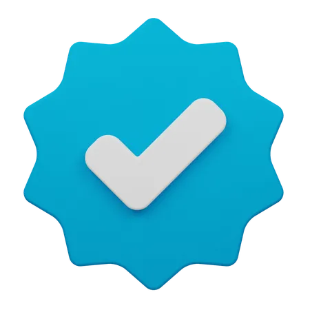 Verificado  3D Icon