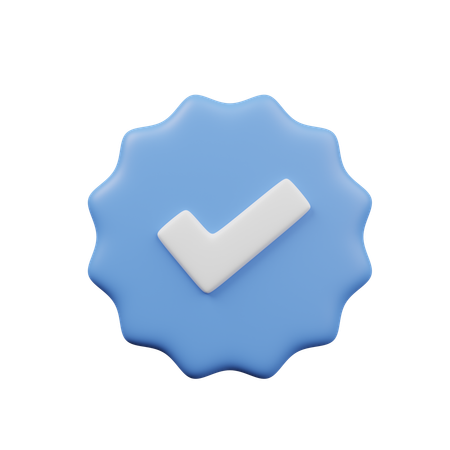 Verificado  3D Icon