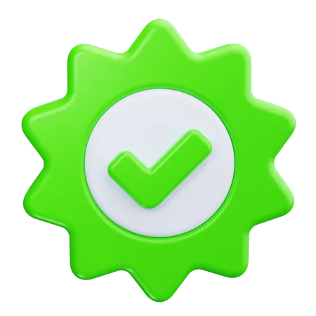 Verificado  3D Icon