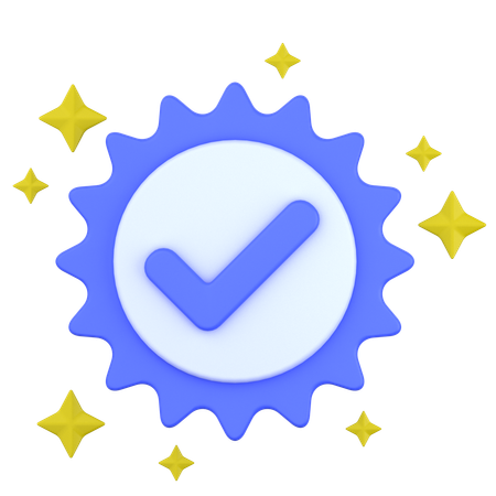Verificado  3D Icon