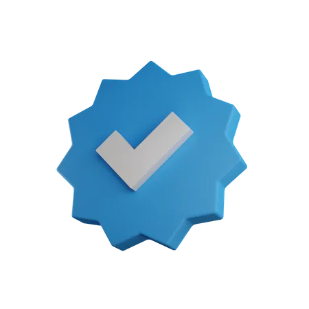 Verificado  3D Icon