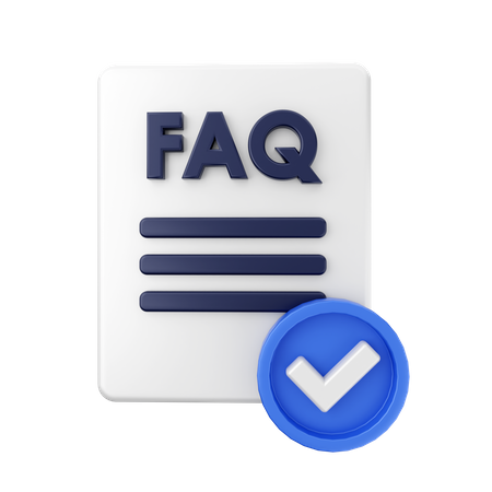 Verificar archivo de preguntas frecuentes  3D Icon