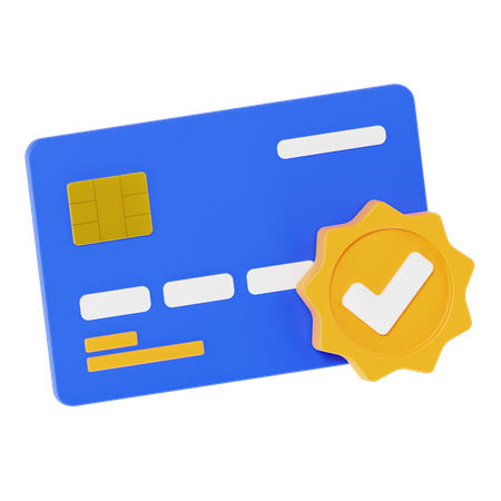 Verificar cartão de crédito  3D Icon