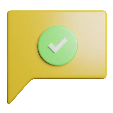 Verificar bate-papo  3D Icon