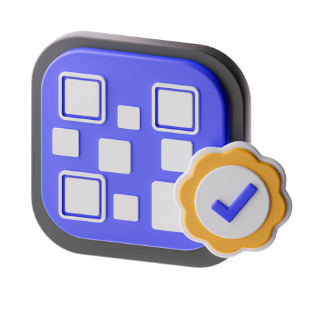 Verificar código de barras  3D Icon